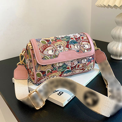 Sac à main en polyester pour femmes, dessin animé d'ours