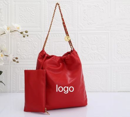 5 couleurs Grands sacs à main en chaîne métallique pour femmes