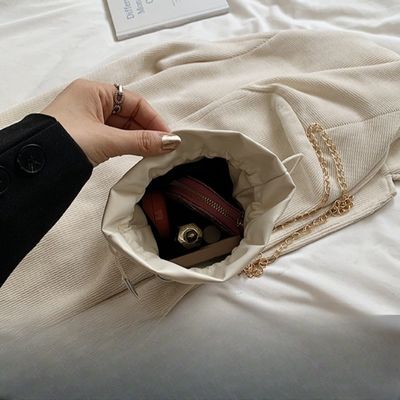 Sac à bouteilles de couleur de bonbon d'été avec chaîne de perles sac à épaule pour femmes
