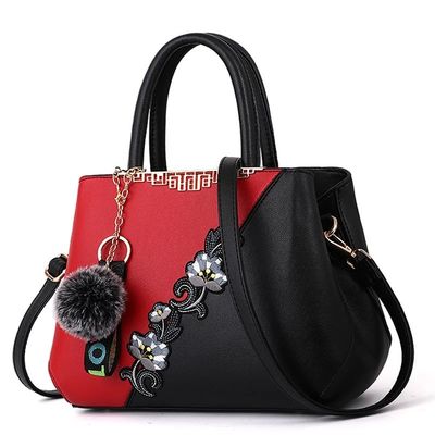 Sacs à main à l' épreuve de l' eau Élégance chinoise traditionnelle Vase de fleurs Sacs à main en cuir Tote pour femmes