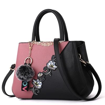 Sacs à main à l' épreuve de l' eau Élégance chinoise traditionnelle Vase de fleurs Sacs à main en cuir Tote pour femmes