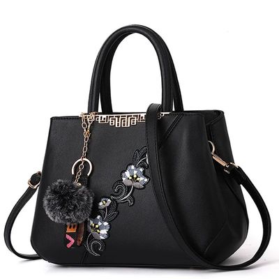 Sacs à main à l' épreuve de l' eau Élégance chinoise traditionnelle Vase de fleurs Sacs à main en cuir Tote pour femmes