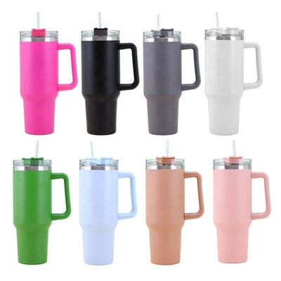 Bouteilles de voyage 40 oz double paroi isolée en acier inoxydable Flasque pour boissons chaudes froides