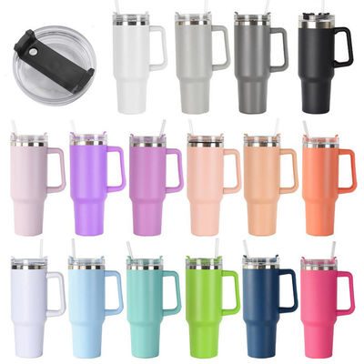 Bouteilles de voyage 40 oz double paroi isolée en acier inoxydable Flasque pour boissons chaudes froides
