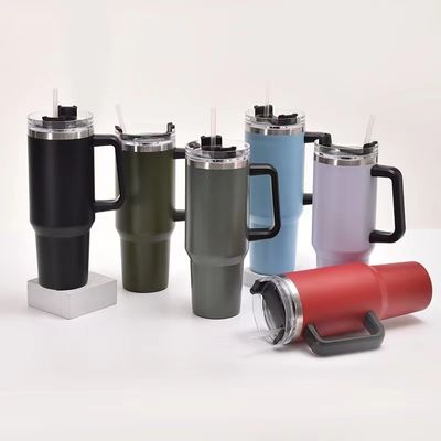 Bouteilles de voyage 40 oz double paroi isolée en acier inoxydable Flasque pour boissons chaudes froides
