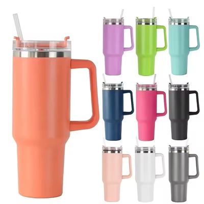 Bouteilles de voyage 40 oz double paroi isolée en acier inoxydable Flasque pour boissons chaudes froides