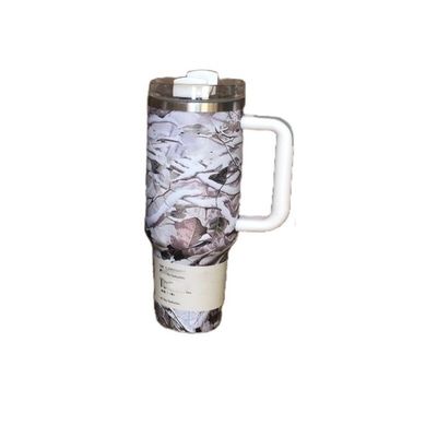 40 oz de l' imprimé du léopard de camouflage de paille pour les boissons chaudes et froides