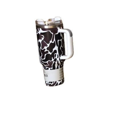 40 oz de l' imprimé du léopard de camouflage de paille pour les boissons chaudes et froides