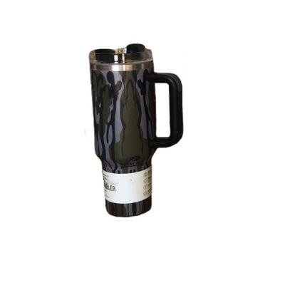 40 oz de l' imprimé du léopard de camouflage de paille pour les boissons chaudes et froides
