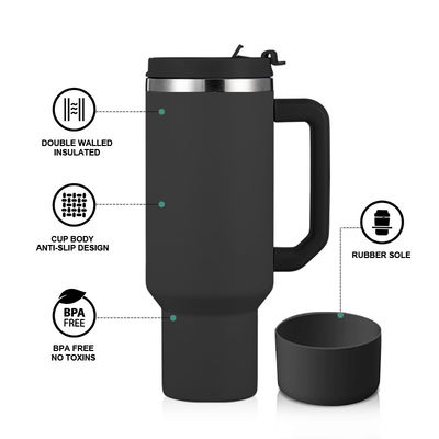 Bouteille d'eau en acier inoxydable étui à café isolé MUGS pour l' eau de café thé bière