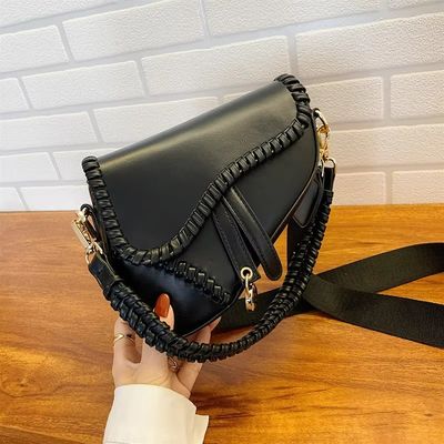 Sac à selle rétro à épaule unique en tissu artisanal