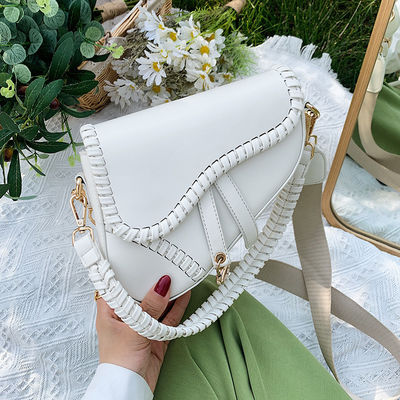 Sac à selle rétro à épaule unique en tissu artisanal