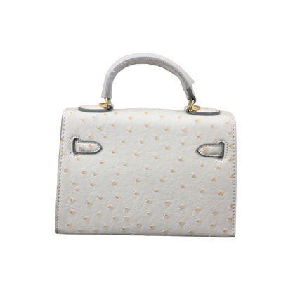 Couleur personnalisée 22 cm Mini autruche Kellyyy End Gros sac à main pour femmes Sac à main pour femmes