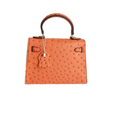 Couleur personnalisée 22 cm Mini autruche Kellyyy End Gros sac à main pour femmes Sac à main pour femmes