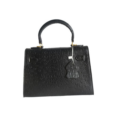 Couleur personnalisée 22 cm Mini autruche Kellyyy End Gros sac à main pour femmes Sac à main pour femmes