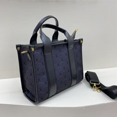 Sac à main Kurt Vintage pour femme sac à main en toile avec large sangle et fermeture ZIP