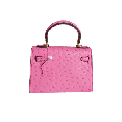 Couleur personnalisée 22 cm Mini autruche Kellyyy End Gros sac à main pour femmes Sac à main pour femmes