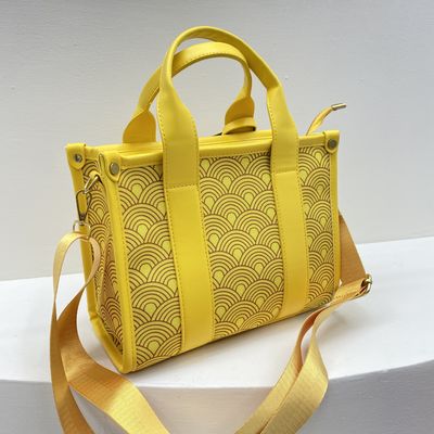 Sac à main Kurt Vintage pour femme sac à main en toile avec large sangle et fermeture ZIP
