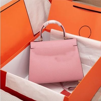 Sac à main en cuir à fermeture à serrure de design européen-américain pour la mode féminine