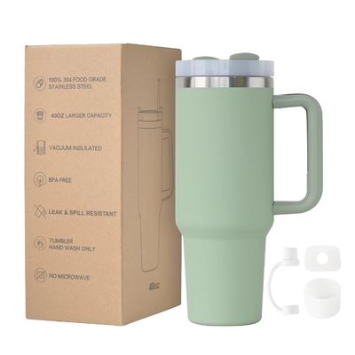 Isolement thermique 40 oz tasse d'eau avec poignée pour adultes Tournée en plein air cadeaux d'affaires