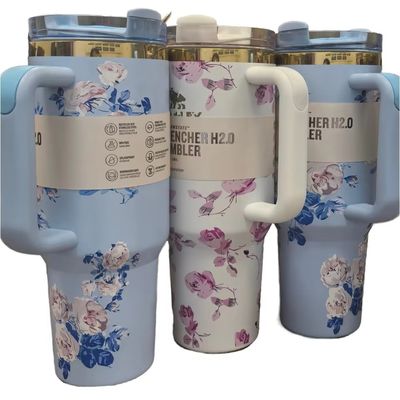 Isolement thermique 40 oz tasse d'eau avec poignée pour adultes Tournée en plein air cadeaux d'affaires