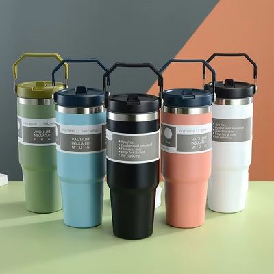 Coupe thermos isolée en acier inoxydable 30 oz pour garder les boissons froides et chaudes
