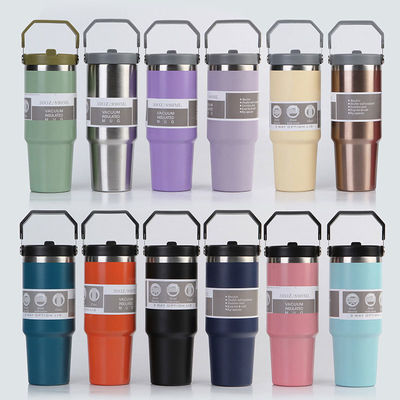 Coupe thermos isolée en acier inoxydable 30 oz pour garder les boissons froides et chaudes