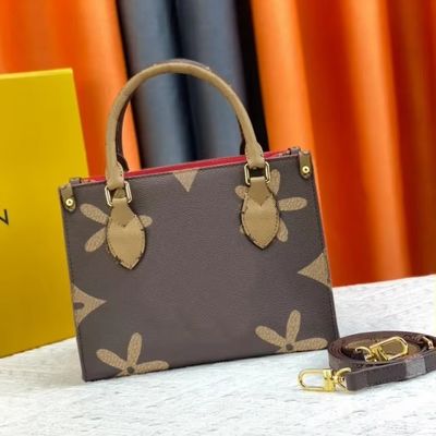 Sac à main de femme à fermeture à glissière en cuir véritable et en cuir dur robuste