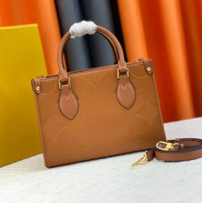 Sac à main de femme à fermeture à glissière en cuir véritable et en cuir dur robuste