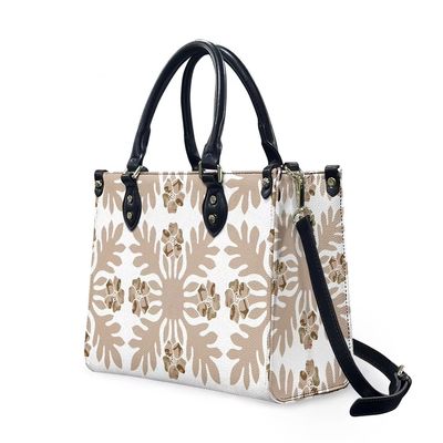 Toutes les saisons Noir et blanc Polynésien Luxe Sac à main pour femmes Matériau principal PVC