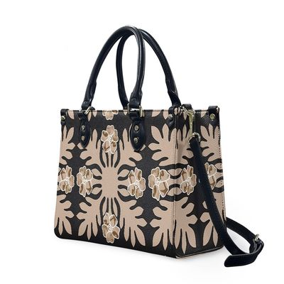Toutes les saisons Noir et blanc Polynésien Luxe Sac à main pour femmes Matériau principal PVC