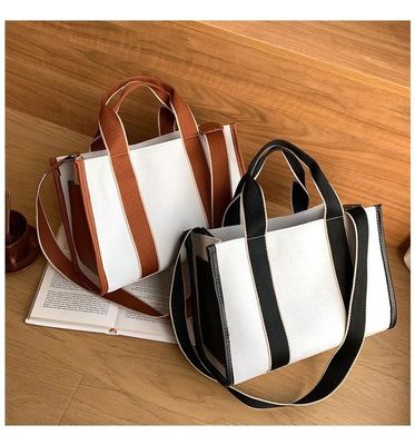Tendance sac à main en toile de mode pour femmes sac à main à épaule de grande capacité sac à épaule unique pour femmes