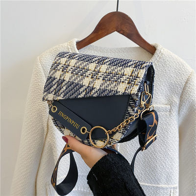 2 couleurs Longues bandes PU Sacs pour femmes Sacs de luxe Sacs pour femmes Sacs à main Les dernières tendances élégantes