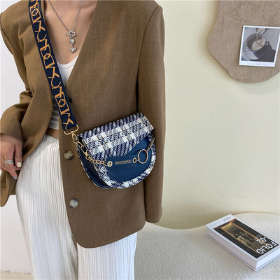 2 couleurs Longues bandes PU Sacs pour femmes Sacs de luxe Sacs pour femmes Sacs à main Les dernières tendances élégantes