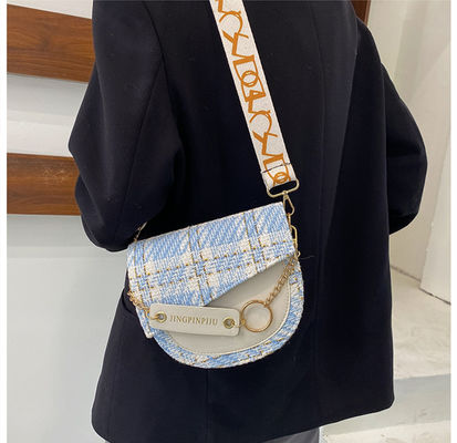 2 couleurs Longues bandes PU Sacs pour femmes Sacs de luxe Sacs pour femmes Sacs à main Les dernières tendances élégantes