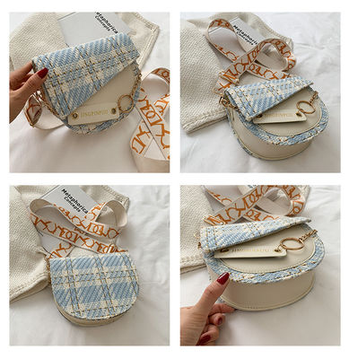 2 couleurs Longues bandes PU Sacs pour femmes Sacs de luxe Sacs pour femmes Sacs à main Les dernières tendances élégantes