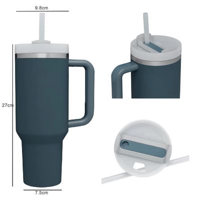 2.0 Beauchy personnalisé 40 oz d' acier inoxydable isolation sous vide tasse de voyage avec paille avec capuchon