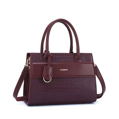 GLAMOR 2024 Sac à main pour femme Sac à main pour femme avec motif géométrique et cuir PU