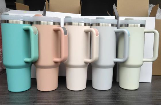 2.0 Beauchy personnalisé 40 oz d' acier inoxydable isolation sous vide tasse de voyage avec paille avec capuchon