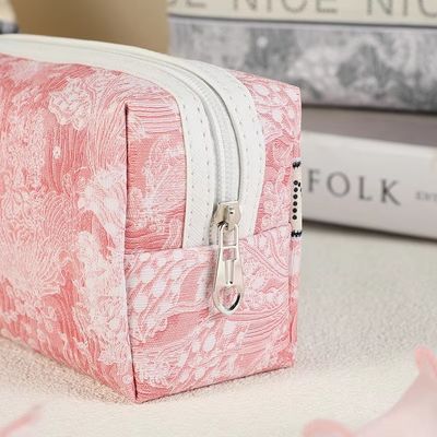 Outils de rangement Sac de maquillage écologique en paillettes Lettre imprimée Sac de maquillage pour femmes Sac