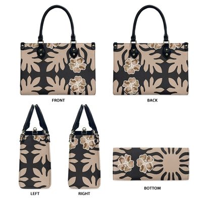 Sacs à main en cuir floraux pour femmes de taille standard