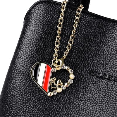 Sacs à main en cuir pour femmes de taille moyenne Sacs à épaule de concepteur avec motif géométrique