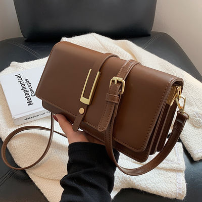 Sac à épaule en cuir en PU pour femmes Style de robe à la mode Deux sangles étanches