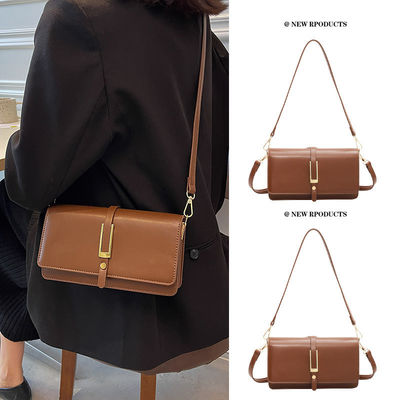 Sac à épaule en cuir en PU pour femmes Style de robe à la mode Deux sangles étanches