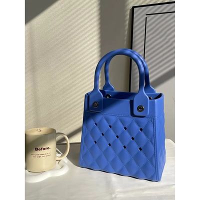 Fashion Style EVA en caoutchouc silicone sac à main pour femmes Summer Lady Beach Bag noir