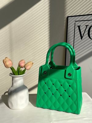 Fashion Style EVA en caoutchouc silicone sac à main pour femmes Summer Lady Beach Bag noir