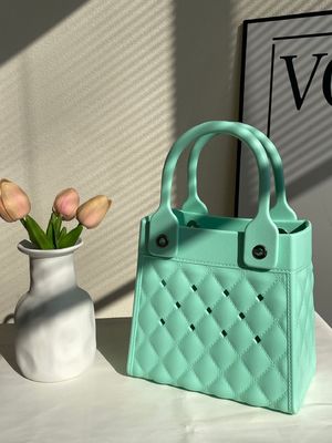 Fashion Style EVA en caoutchouc silicone sac à main pour femmes Summer Lady Beach Bag noir