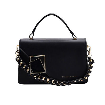 Sacs à main féminins occasionnels en cuir polyester en PU Design brodé à une épaule