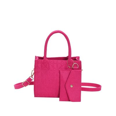 Sac à épaule en feutre de style vintage pour femmes élégantes en matériau léger