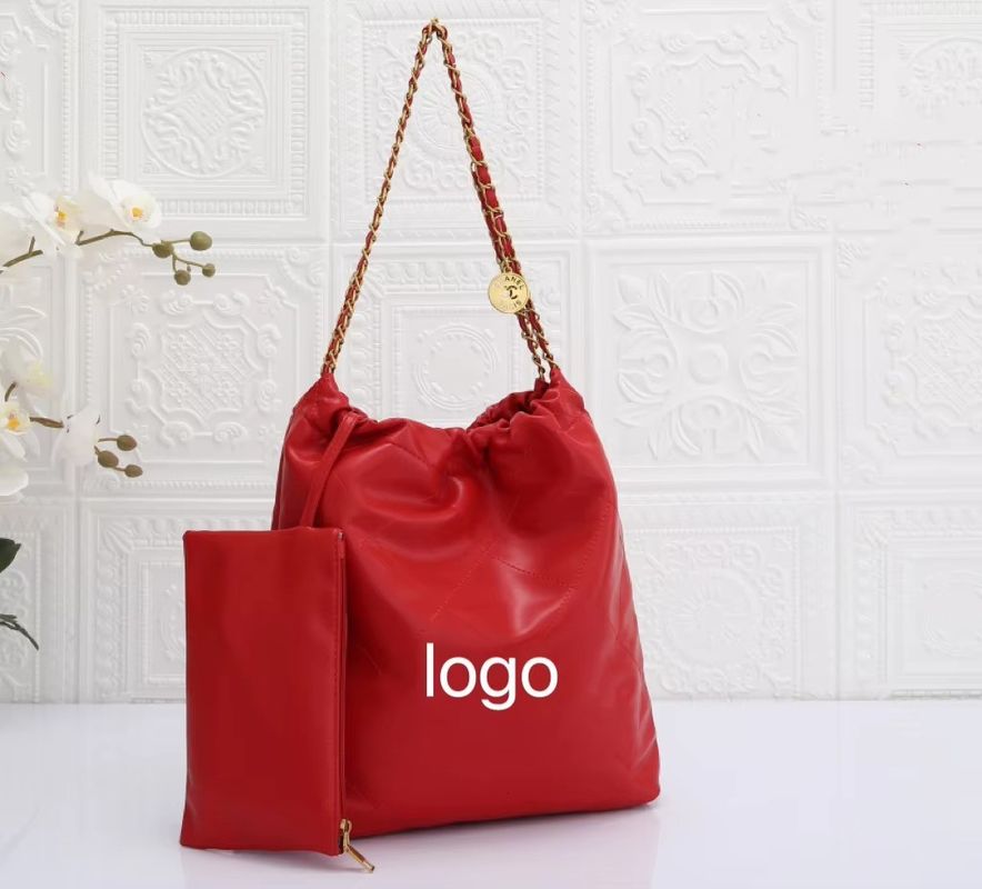 5 couleurs Grands sacs à main en chaîne métallique pour femmes